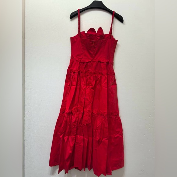 AKNVAS Rach Clay Tiered Midi Dress $695 NEW without tag - Picture 10 of 13